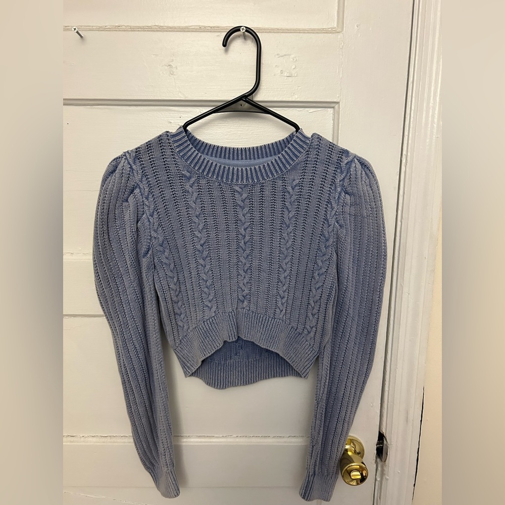Urban Outfitters Cropped Blue Sweater